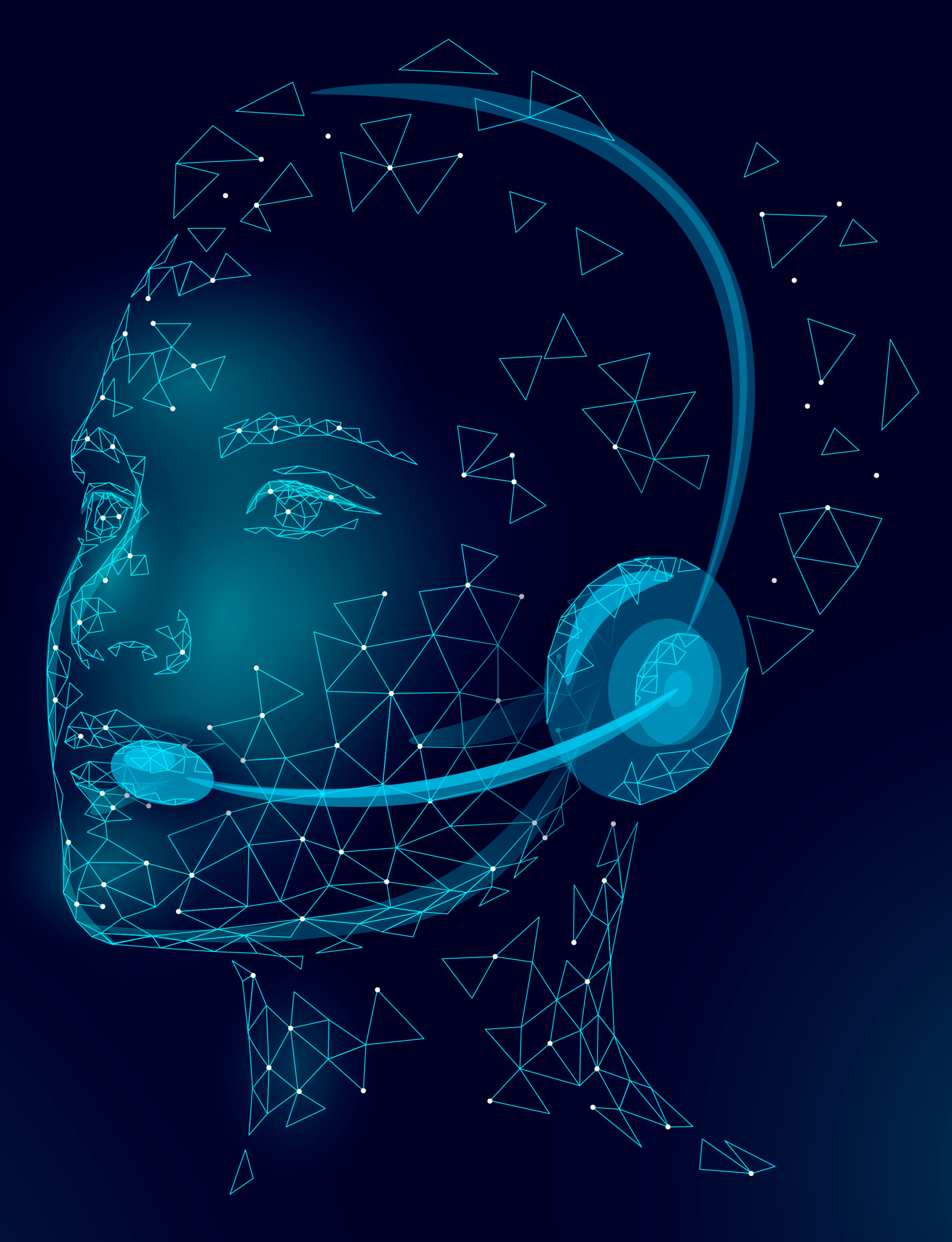 AI support agent illustration